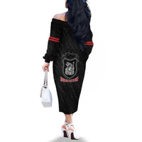 Harlem Hellfighters Family Matching Off The Shoulder Long Sleeve Dress and Hawaiian Shirt 369th Infantry Regiment - Wonder Print Shop