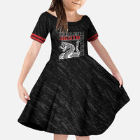Harlem Hellfighters Family Matching Short Sleeve Bodycon Dress and Hawaiian Shirt 369th Infantry Regiment - Wonder Print Shop