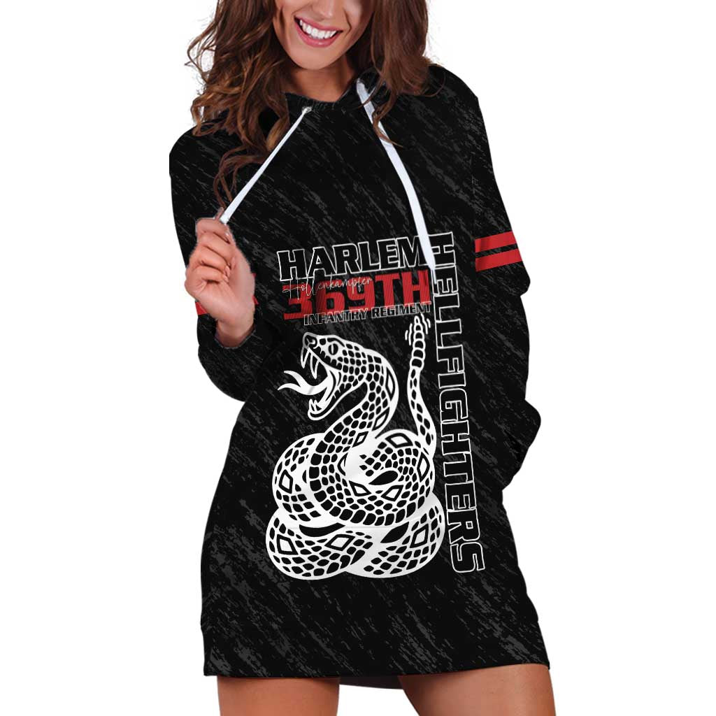Harlem Hellfighters Hoodie Dress 369th Infantry Regiment - Wonder Print Shop