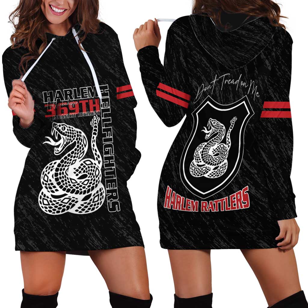 Harlem Hellfighters Hoodie Dress 369th Infantry Regiment - Wonder Print Shop