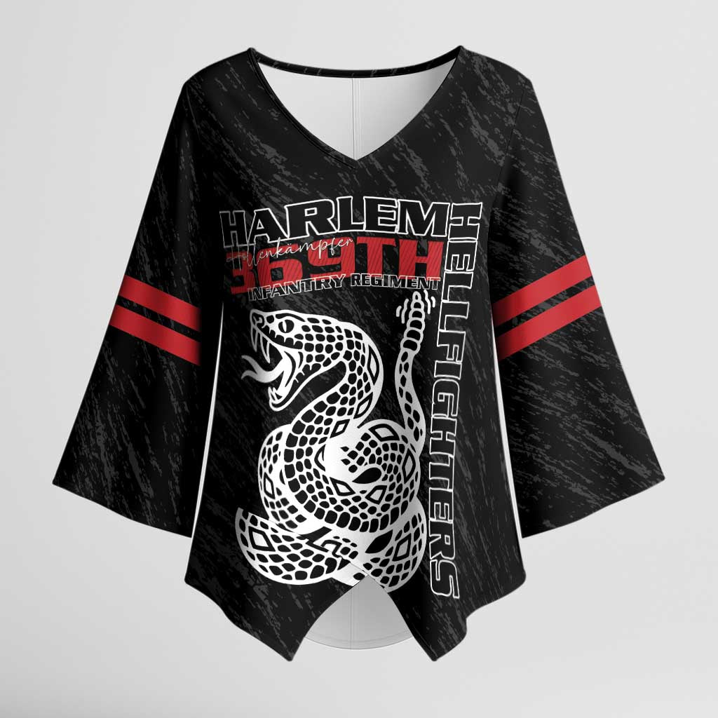 Harlem Hellfighters Kimono Sleeve Blouse 369th Infantry Regiment - Wonder Print Shop