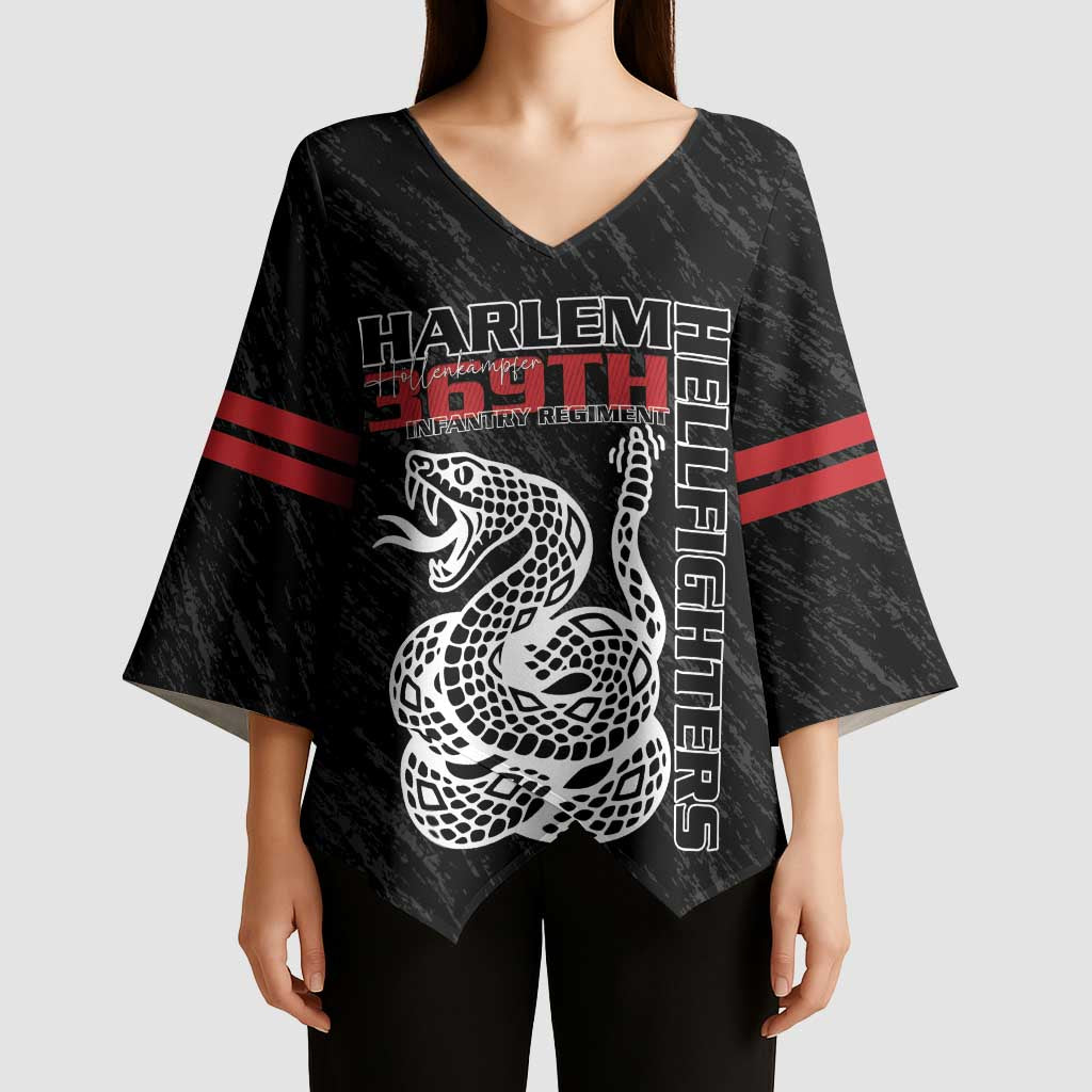 Harlem Hellfighters Kimono Sleeve Blouse 369th Infantry Regiment - Wonder Print Shop