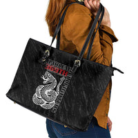 Harlem Hellfighters Leather Tote Bag 369th Infantry Regiment - Wonder Print Shop