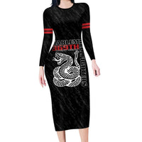 Harlem Hellfighters Long Sleeve Bodycon Dress 369th Infantry Regiment - Wonder Print Shop