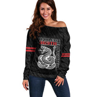 Harlem Hellfighters Off Shoulder Sweater 369th Infantry Regiment - Wonder Print Shop