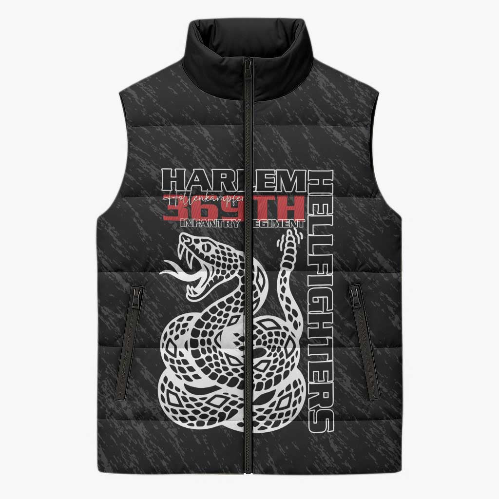 Harlem Hellfighters Sleeveless Puffer Jacket 369th Infantry Regiment - Wonder Print Shop