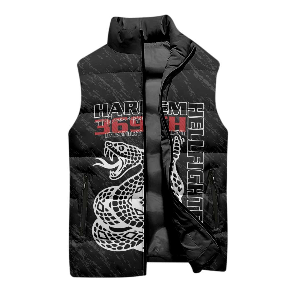 Harlem Hellfighters Sleeveless Puffer Jacket 369th Infantry Regiment - Wonder Print Shop