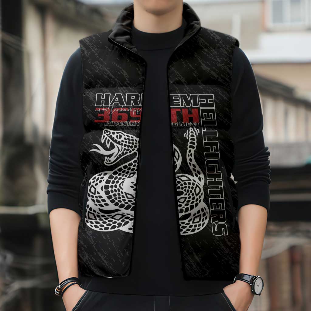 Harlem Hellfighters Sleeveless Puffer Jacket 369th Infantry Regiment - Wonder Print Shop