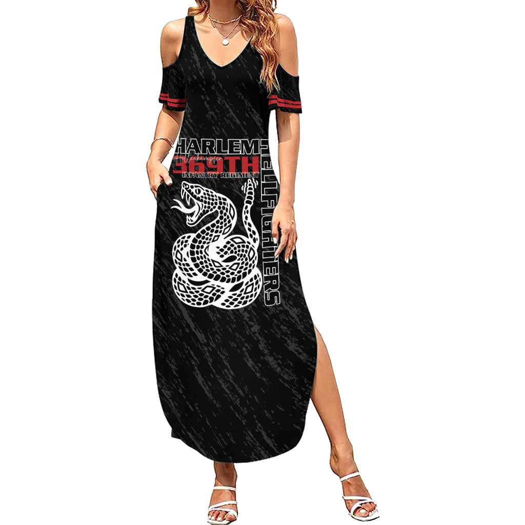 Harlem Hellfighters Summer Maxi Dress 369th Infantry Regiment - Wonder Print Shop