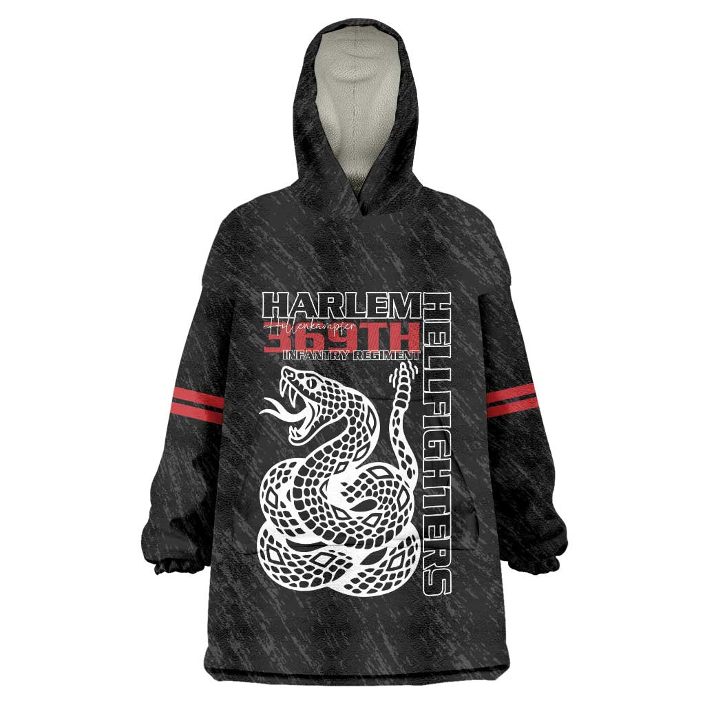 Harlem Hellfighters Wearable Blanket Hoodie 369th Infantry Regiment - Wonder Print Shop