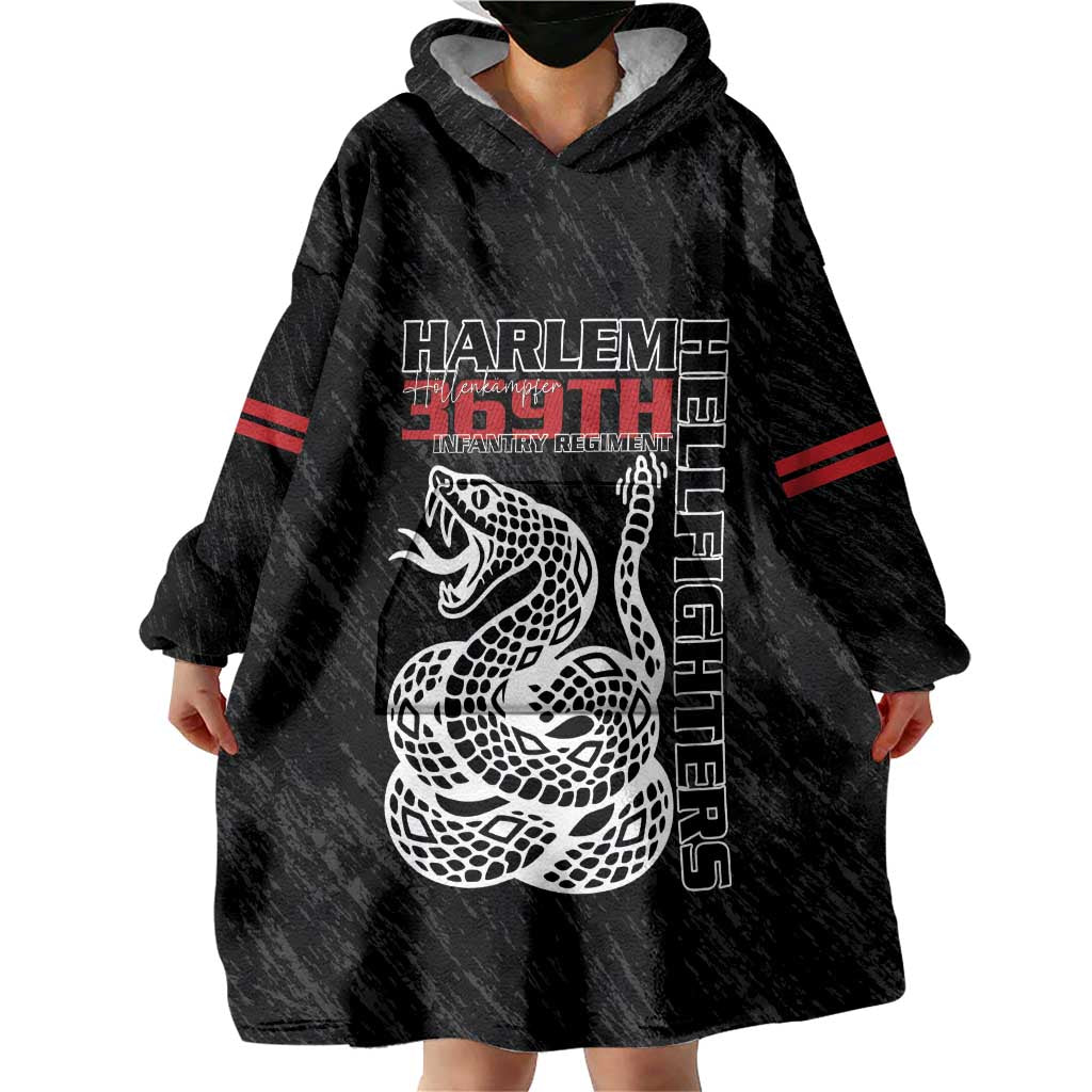 Harlem Hellfighters Wearable Blanket Hoodie 369th Infantry Regiment - Wonder Print Shop