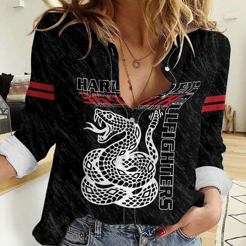 Harlem Hellfighters Women Casual Shirt 369th Infantry Regiment - Wonder Print Shop