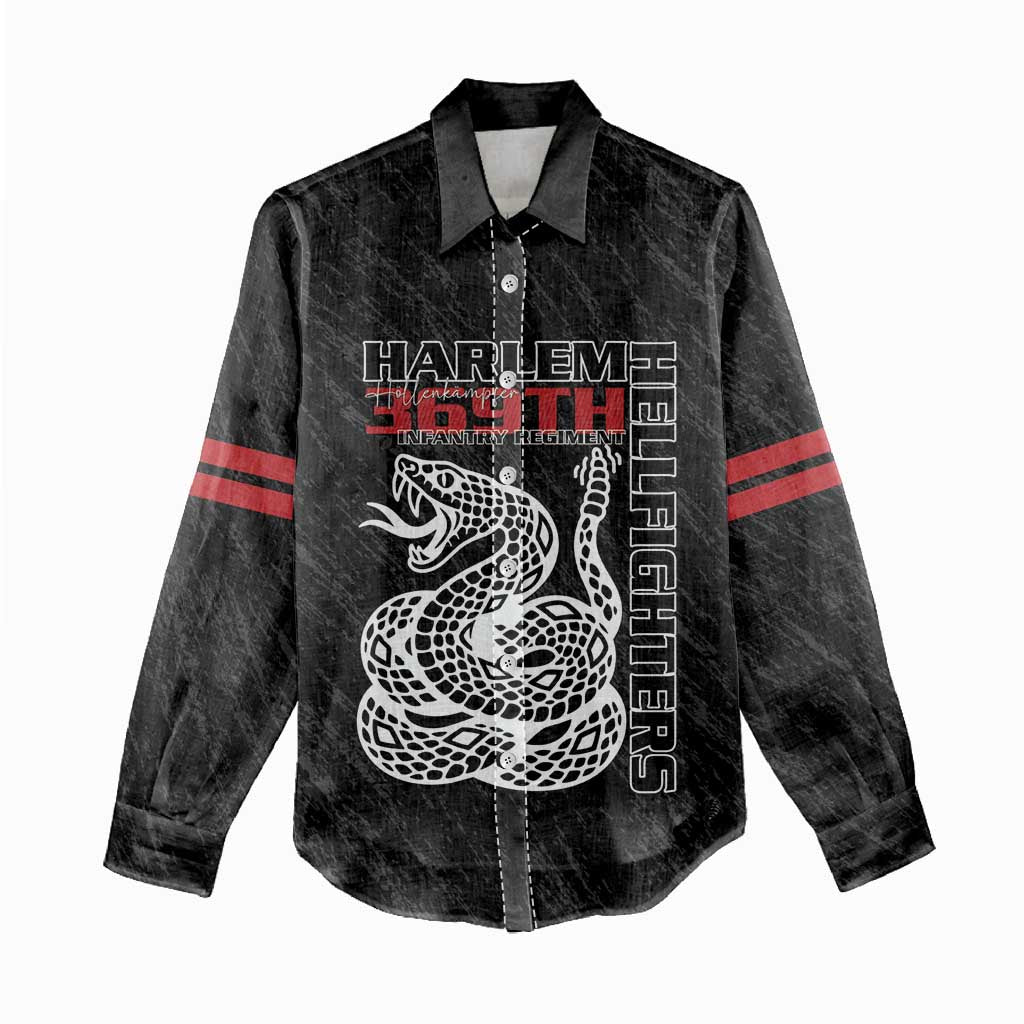 Harlem Hellfighters Women Casual Shirt 369th Infantry Regiment - Wonder Print Shop