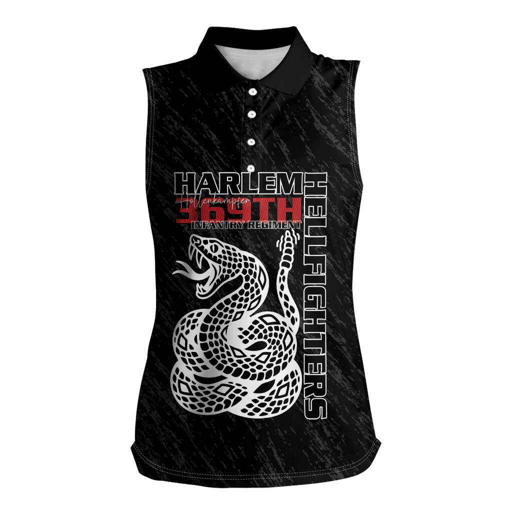 Harlem Hellfighters Women Sleeveless Polo Shirt 369th Infantry Regiment - Wonder Print Shop