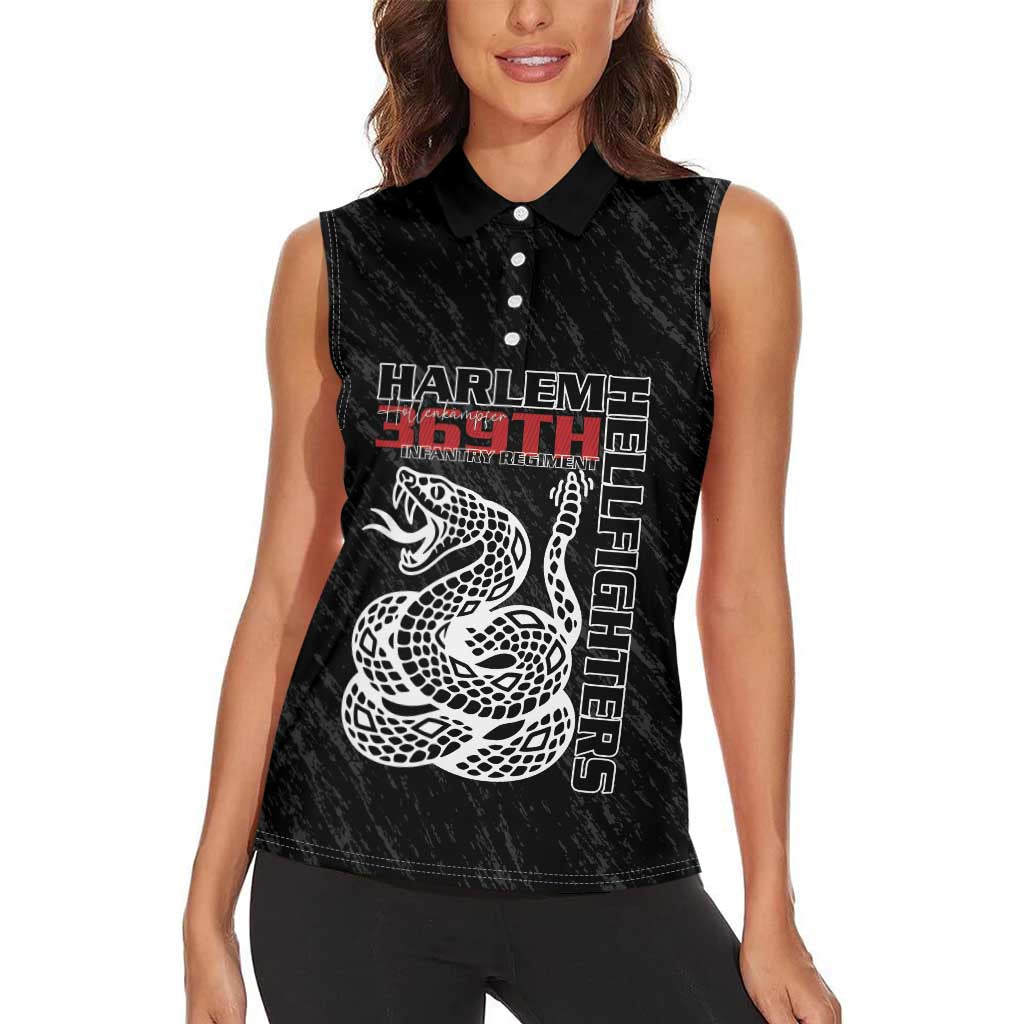 Harlem Hellfighters Women Sleeveless Polo Shirt 369th Infantry Regiment - Wonder Print Shop