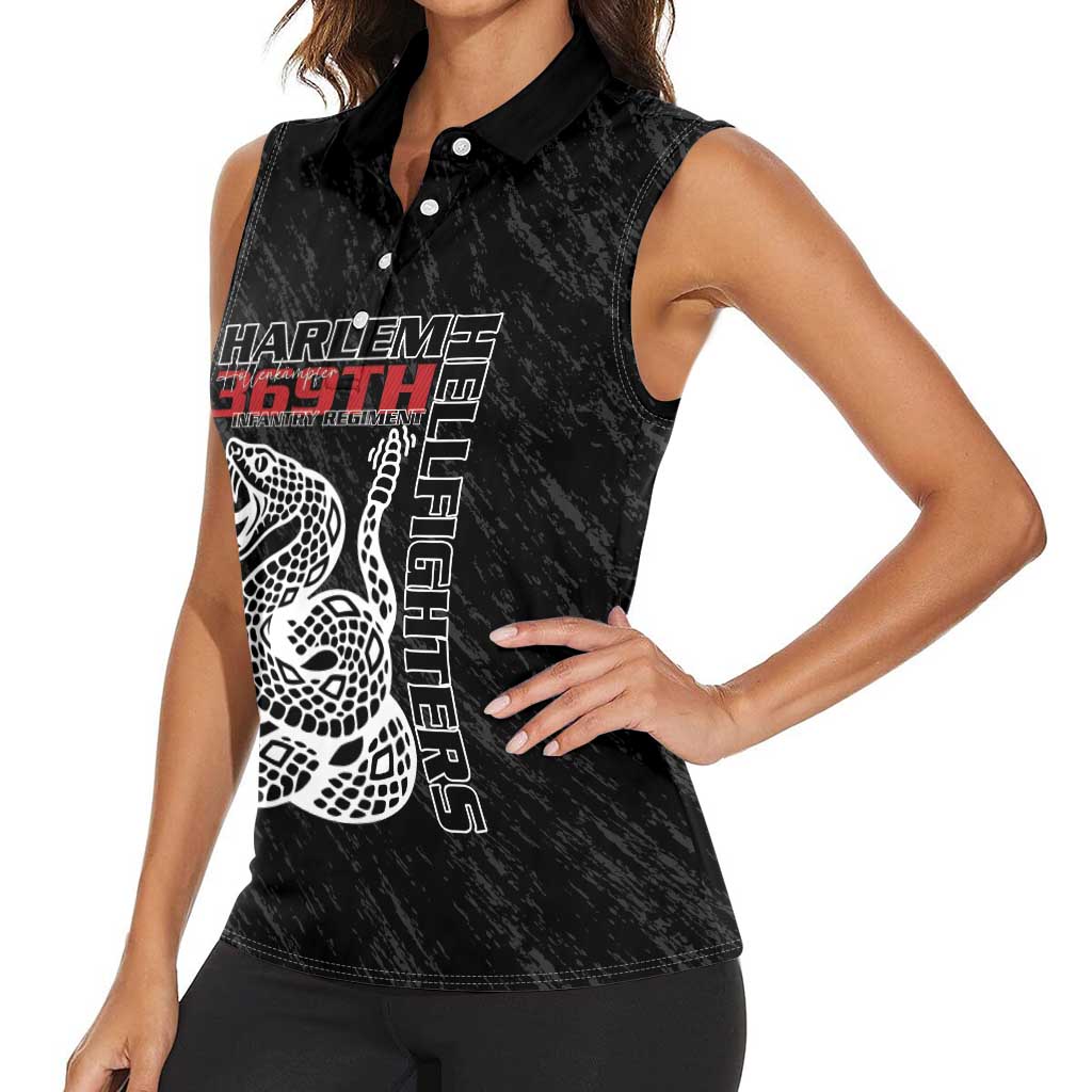 Harlem Hellfighters Women Sleeveless Polo Shirt 369th Infantry Regiment - Wonder Print Shop