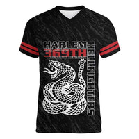 Harlem Hellfighters Women V-Neck T-Shirt 369th Infantry Regiment - Wonder Print Shop