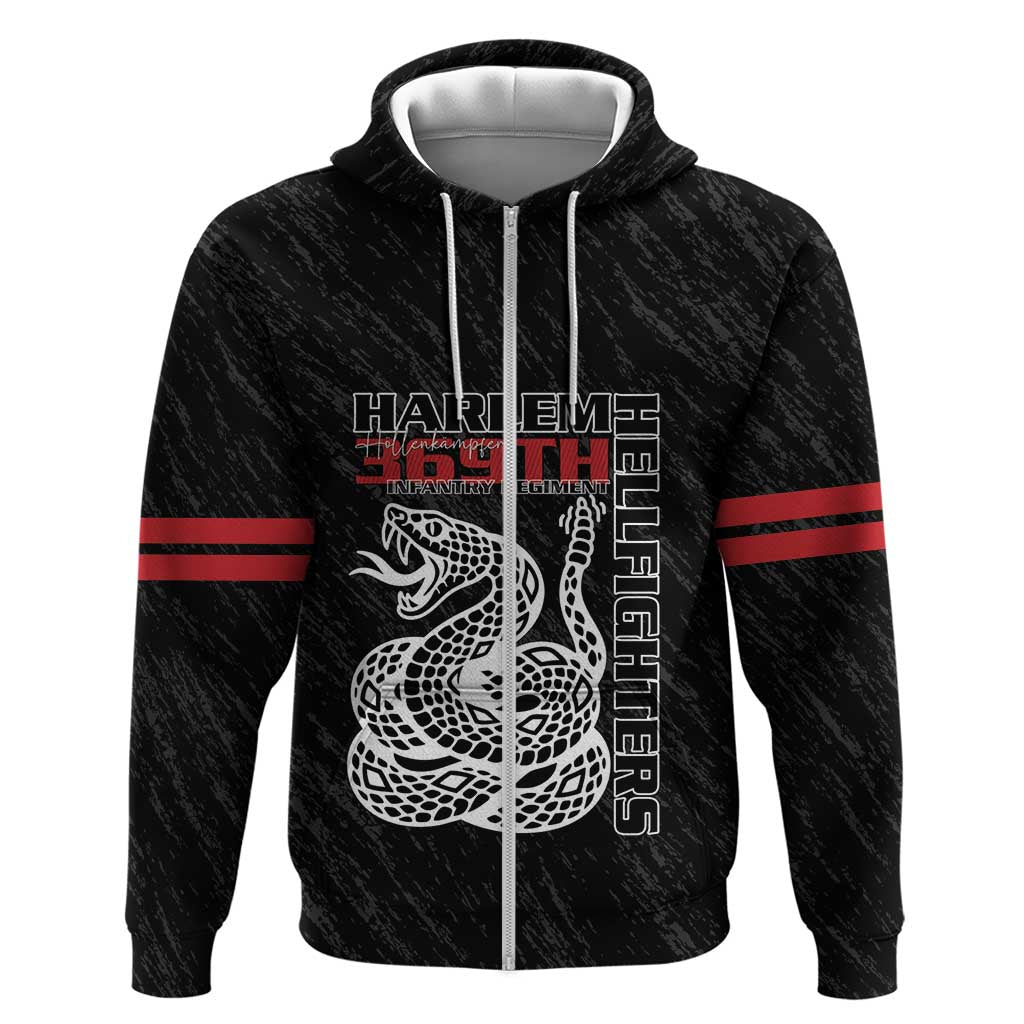 Harlem Hellfighters Zip Hoodie 369th Infantry Regiment - Wonder Print Shop