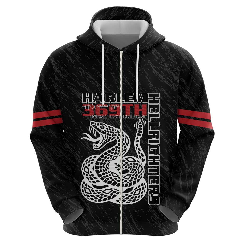 Harlem Hellfighters Zip Hoodie 369th Infantry Regiment - Wonder Print Shop