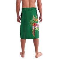 Personalised Dominica Independence Day Lavalava Sisserou Parrot With Tropical Flowers - Wonder Print Shop