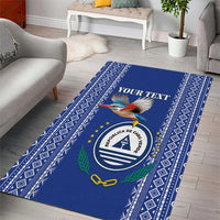 Personalised Cape Verde Area Rug Grey Headed Kingfisher - Coat Of Arms - Wonder Print Shop