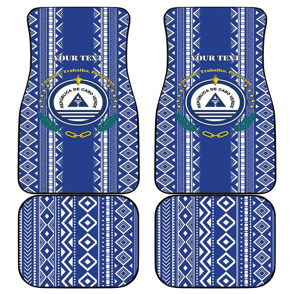 Personalised Cape Verde Car Mats Grey Headed Kingfisher - Coat Of Arms - Wonder Print Shop