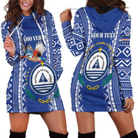 Personalised Cape Verde Hoodie Dress Grey Headed Kingfisher - Coat Of Arms - Wonder Print Shop