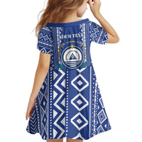 Personalised Cape Verde Kid Short Sleeve Dress Grey Headed Kingfisher - Coat Of Arms - Wonder Print Shop