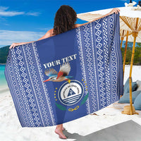 Personalised Cape Verde Sarong Grey Headed Kingfisher - Coat Of Arms - Wonder Print Shop