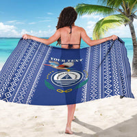 Personalised Cape Verde Sarong Grey Headed Kingfisher - Coat Of Arms - Wonder Print Shop