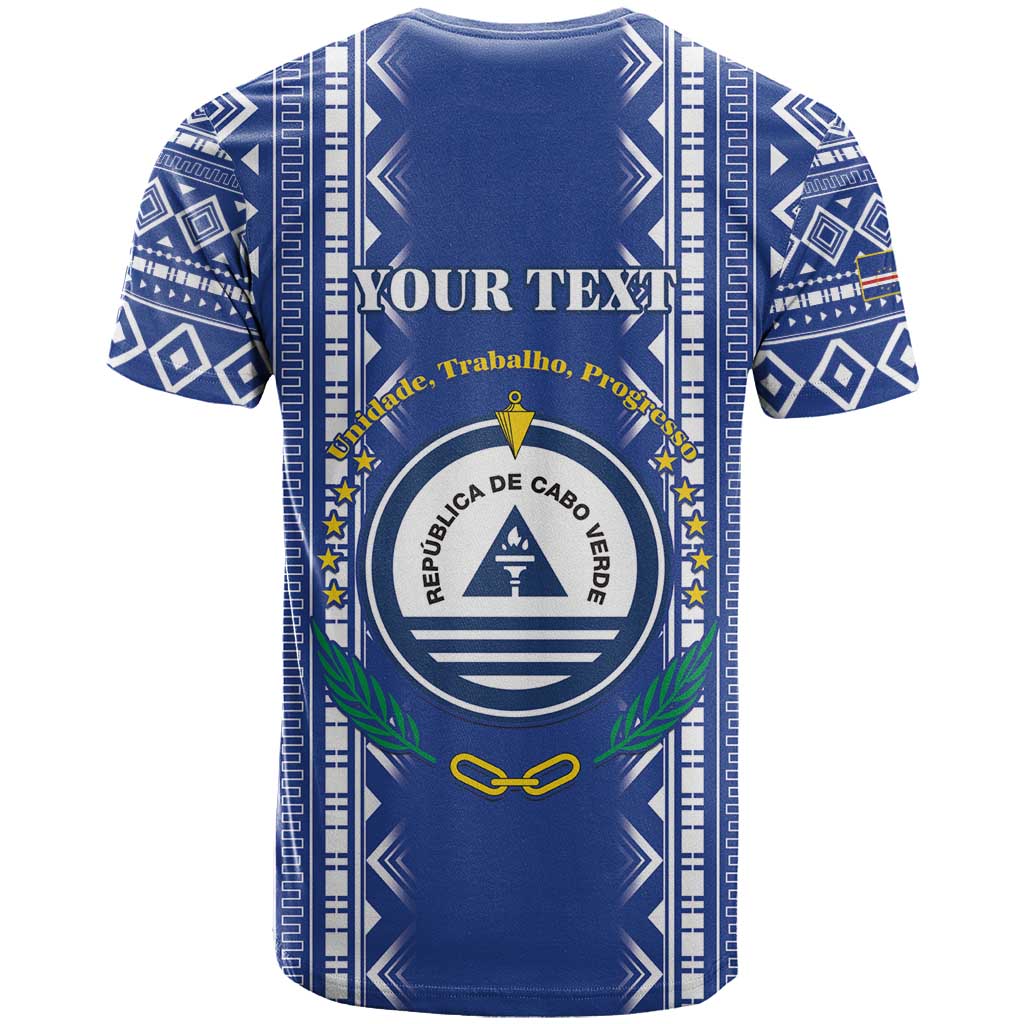 Personalised Cape Verde T Shirt Grey Headed Kingfisher - Coat Of Arms - Wonder Print Shop