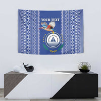 Personalised Cape Verde Tapestry Grey Headed Kingfisher - Coat Of Arms - Wonder Print Shop