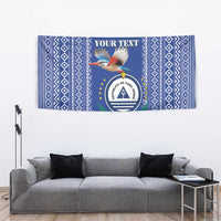 Personalised Cape Verde Tapestry Grey Headed Kingfisher - Coat Of Arms - Wonder Print Shop
