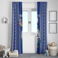 Personalised Cape Verde Window Curtain Grey Headed Kingfisher - Coat Of Arms - Wonder Print Shop