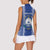 Personalised Cape Verde Women Sleeveless Polo Shirt Grey Headed Kingfisher - Coat Of Arms - Wonder Print Shop