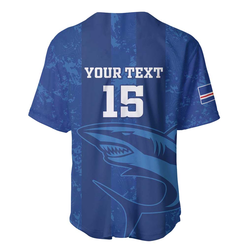 Custom Cape Verde Football Baseball Jersey Go Champions Tubaroes Azuis - Wonder Print Shop