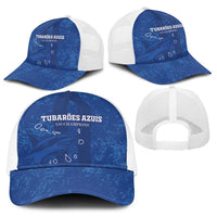 Cape Verde Football Baseball Net Cap Go Champions Tubaroes Azuis - Wonder Print Shop