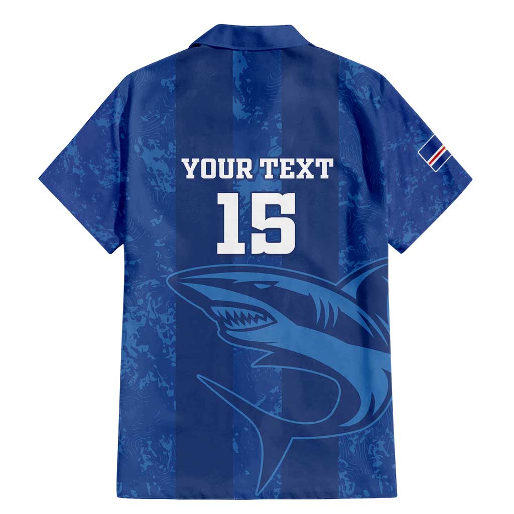 Custom Cape Verde Football Family Matching Mermaid Dress and Hawaiian Shirt Go Champions Tubaroes Azuis - Wonder Print Shop