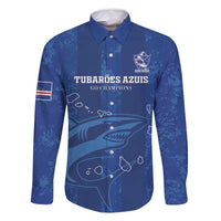 Custom Cape Verde Football Family Matching Mermaid Dress and Hawaiian Shirt Go Champions Tubaroes Azuis - Wonder Print Shop