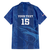 Custom Cape Verde Football Hawaiian Shirt Go Champions Tubaroes Azuis - Wonder Print Shop