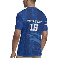 Custom Cape Verde Football Rugby Jersey Go Champions Tubaroes Azuis - Wonder Print Shop