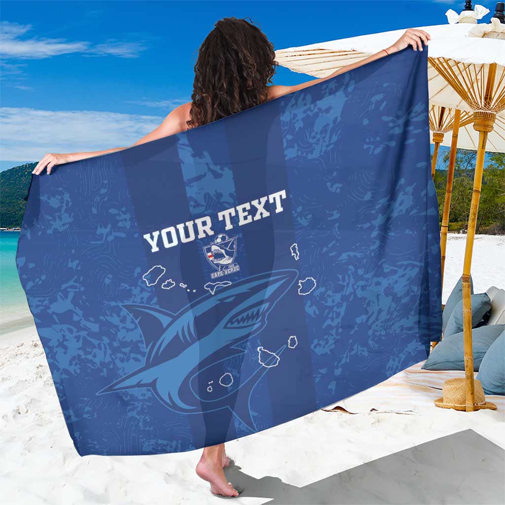 Custom Cape Verde Football Sarong Go Champions Tubaroes Azuis - Wonder Print Shop