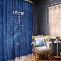 Custom Cape Verde Football Window Curtain Go Champions Tubaroes Azuis - Wonder Print Shop