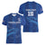 Custom Cape Verde Football Women V-Neck T-Shirt Go Champions Tubaroes Azuis - Wonder Print Shop