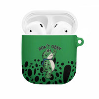 Don't Obey Portland Frog Protest AirPods Case Anti-Fascism - Wonder Print Shop