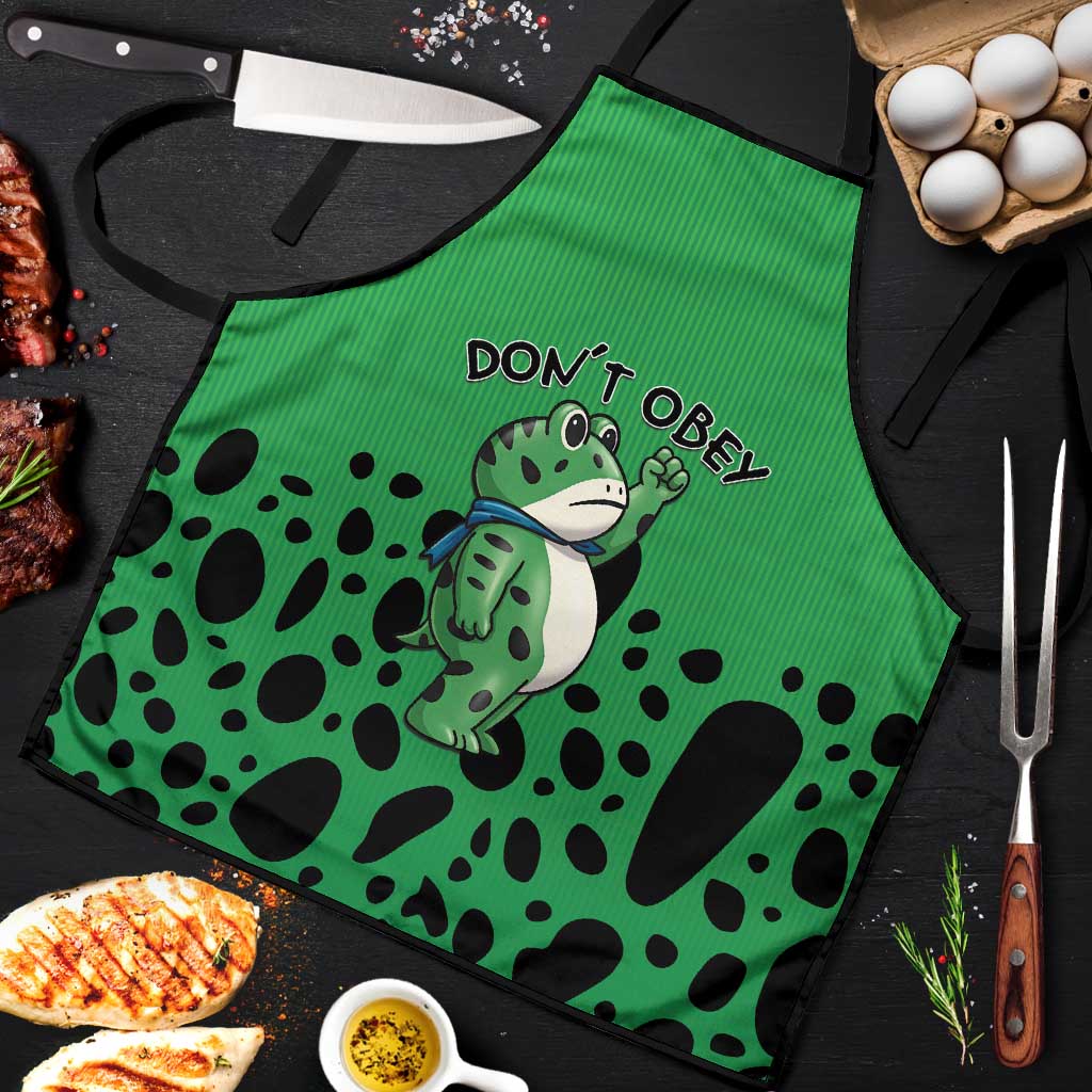 Don't Obey Portland Frog Protest Apron Anti-Fascism - Wonder Print Shop