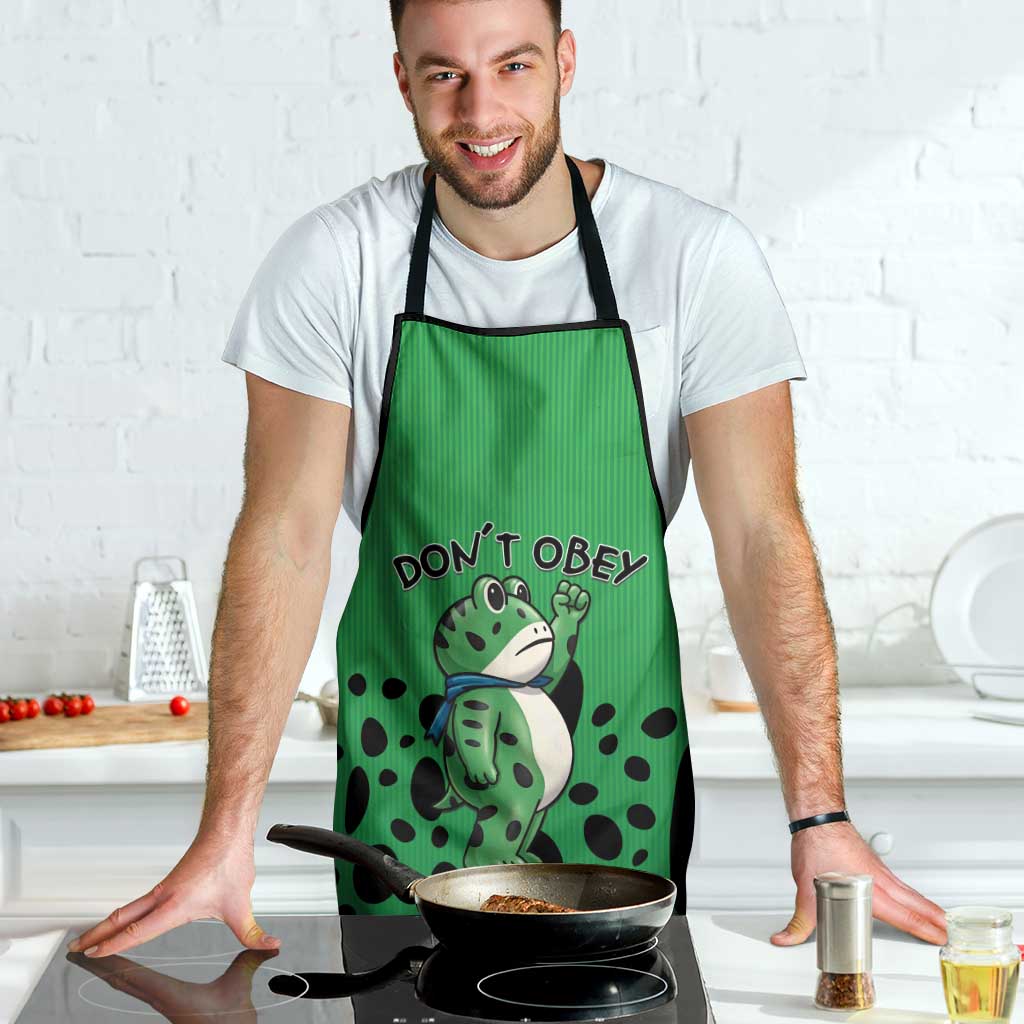 Don't Obey Portland Frog Protest Apron Anti-Fascism - Wonder Print Shop