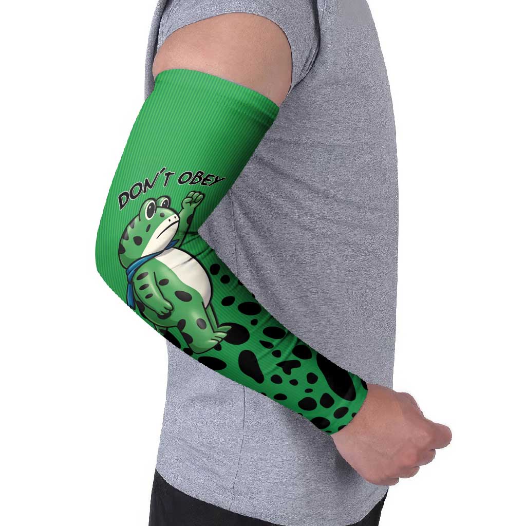 Don't Obey Portland Frog Protest Arm Sleeves Anti-Fascism - Wonder Print Shop