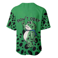 Don't Obey Portland Frog Protest Baseball Jersey Anti-Fascism - Wonder Print Shop