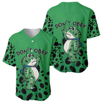 Don't Obey Portland Frog Protest Baseball Jersey Anti-Fascism - Wonder Print Shop